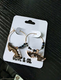 Beaded Bat Earrings