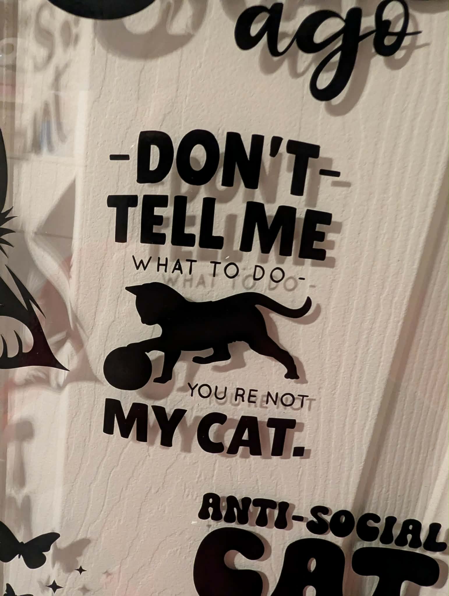 Cat Themed Vinyl Decals