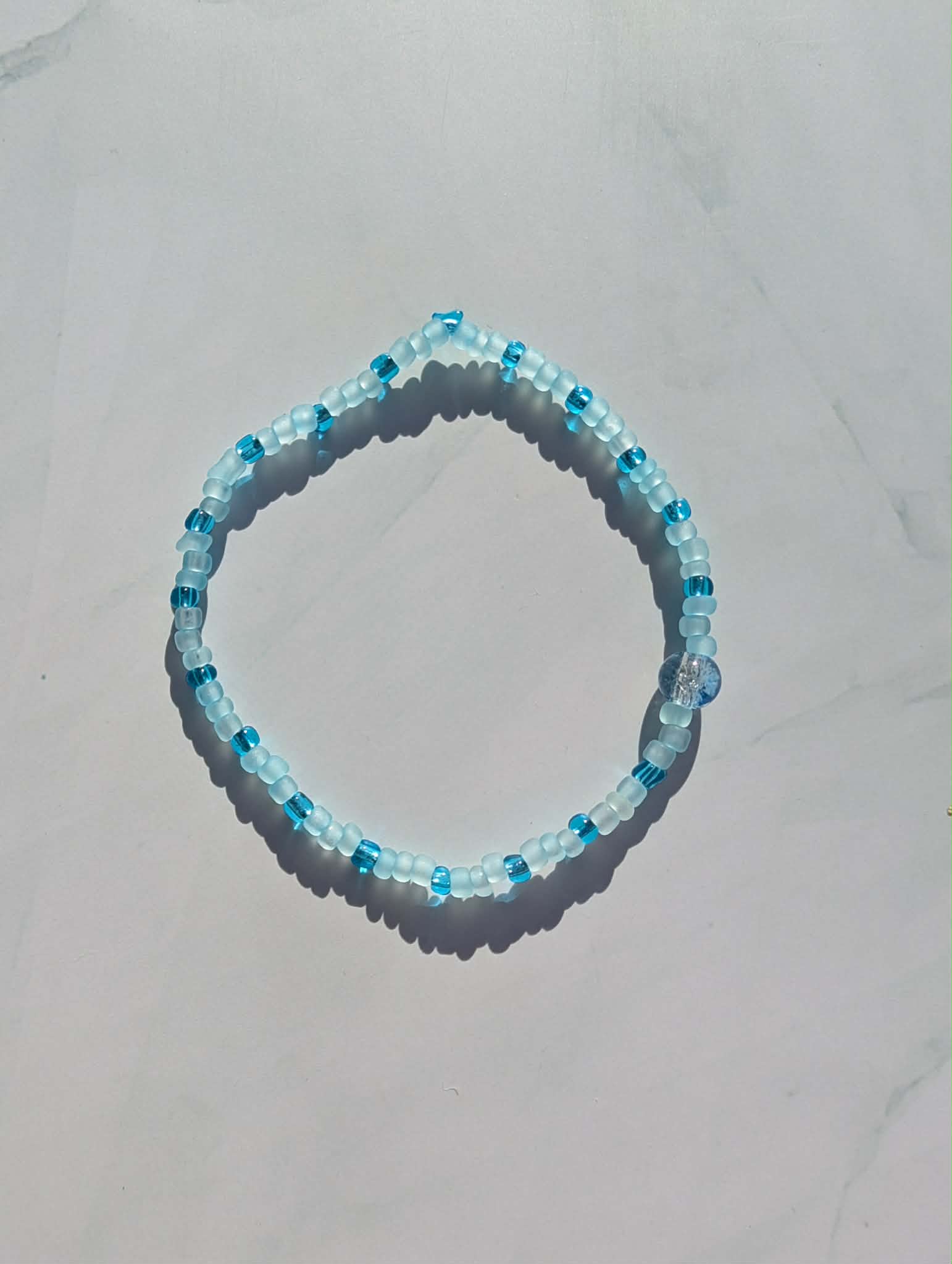 Handmade Beaded Bracelet - Blue Range