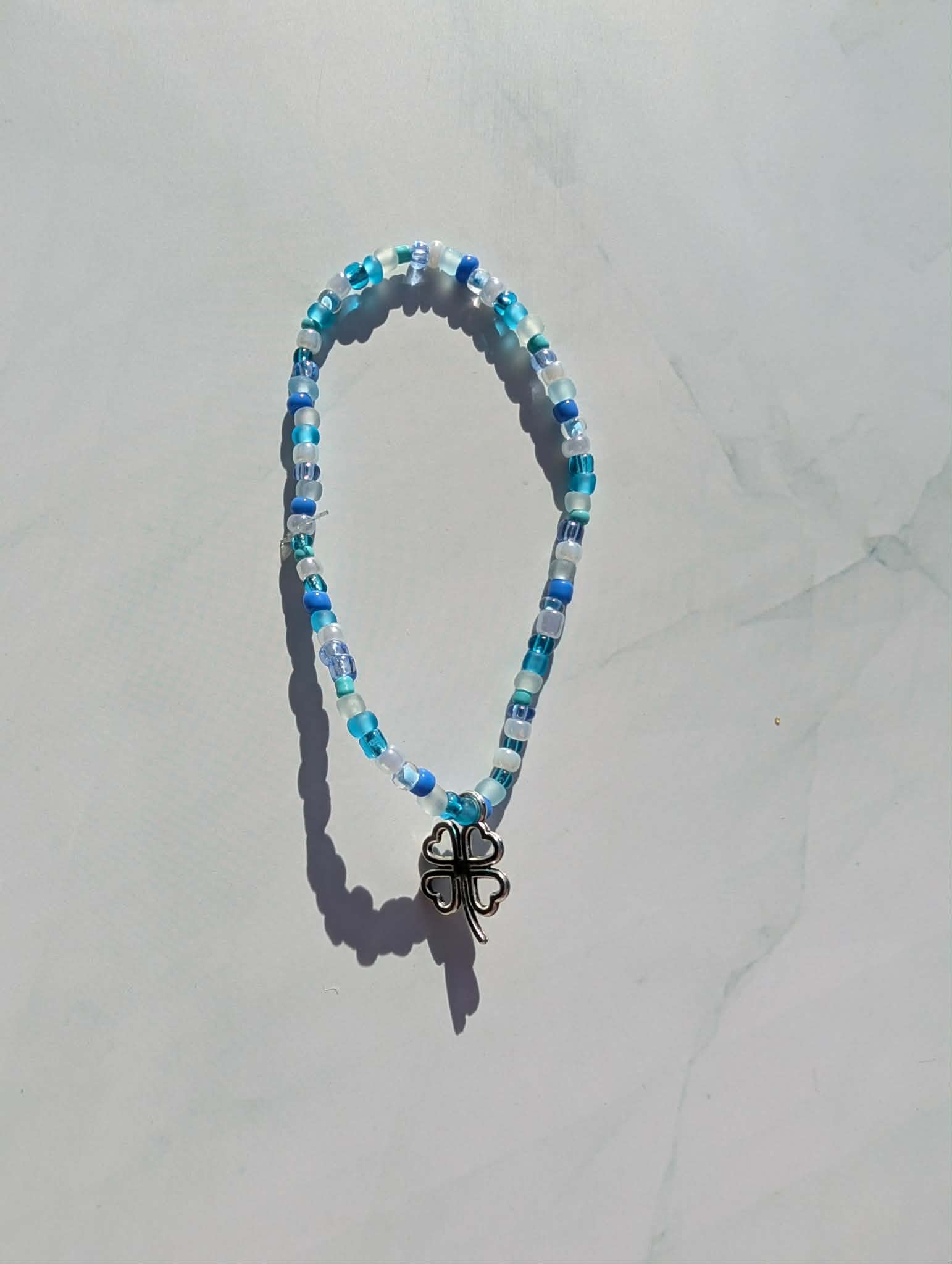 Handmade Beaded Bracelet - Blue Range