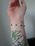 Handmade Beaded Cherry Bracelet
