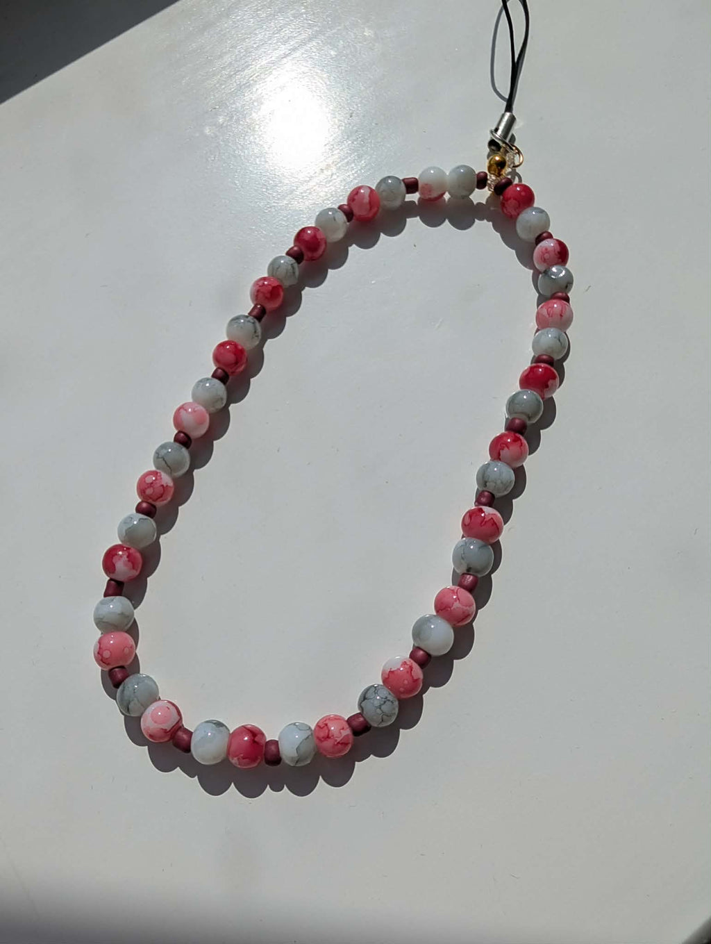 Handmade Beaded Phone Charm
