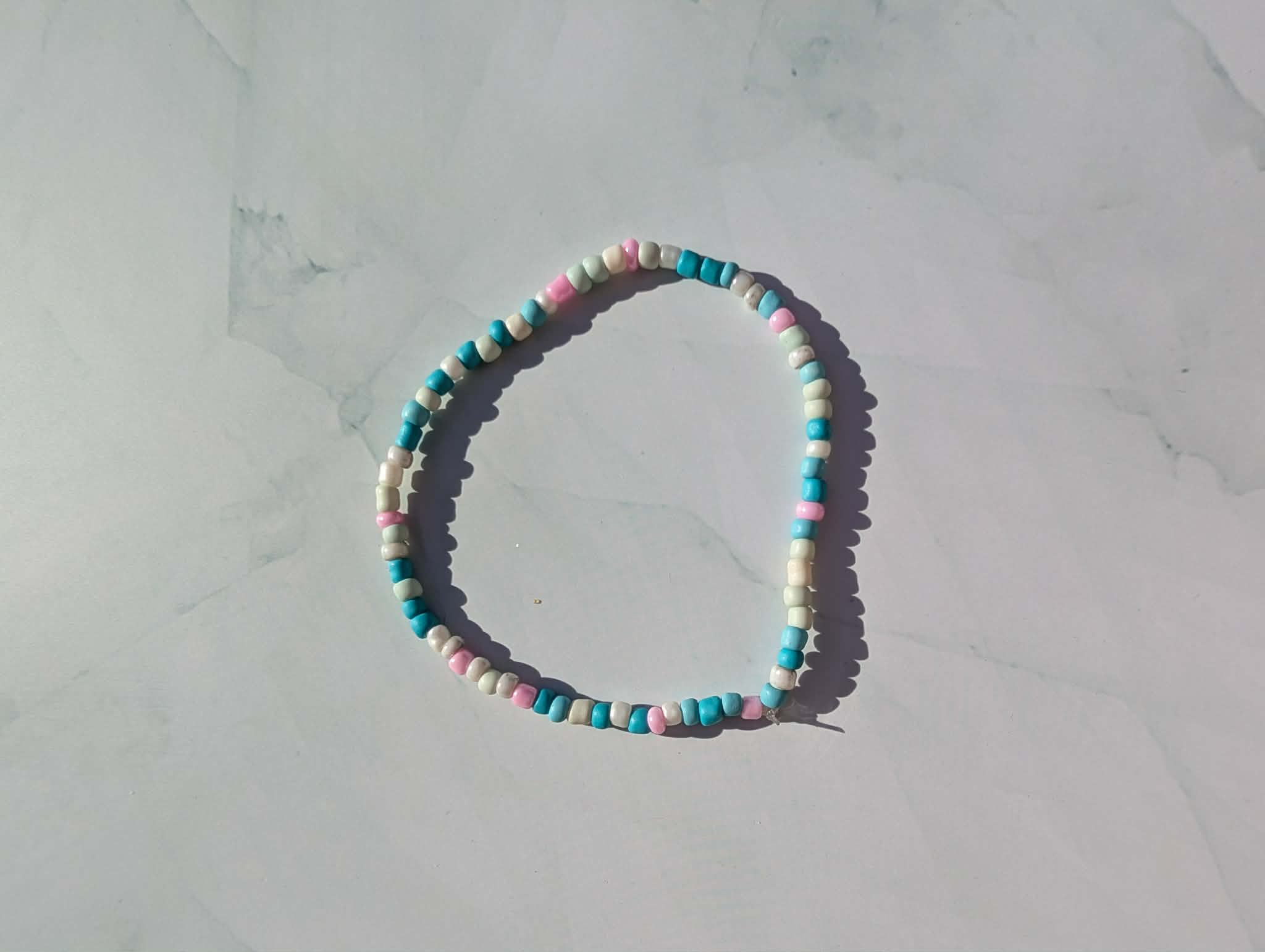 Handmade Beaded Bracelet - Blue Range