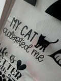 My Cat Adopted Me Vinyl Decal Sticker