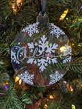 Acrylic Personalised Snowflake Bauble