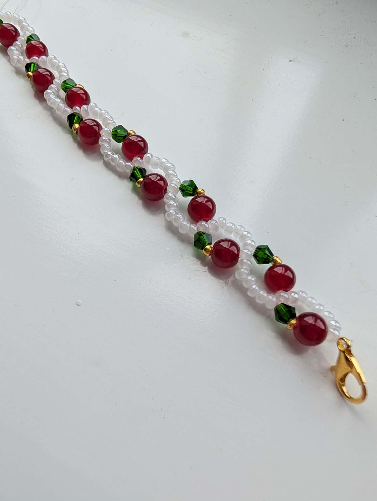 Olive Beaded Bracelet